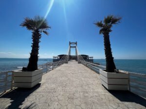 Durres beach pier