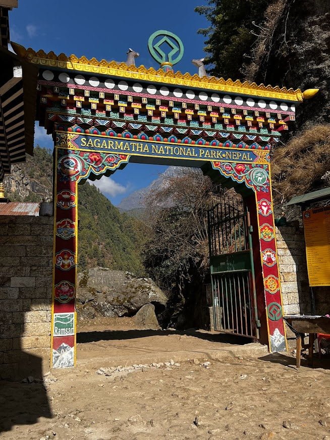 Entrance to Sagarmarha (Everest) National Park