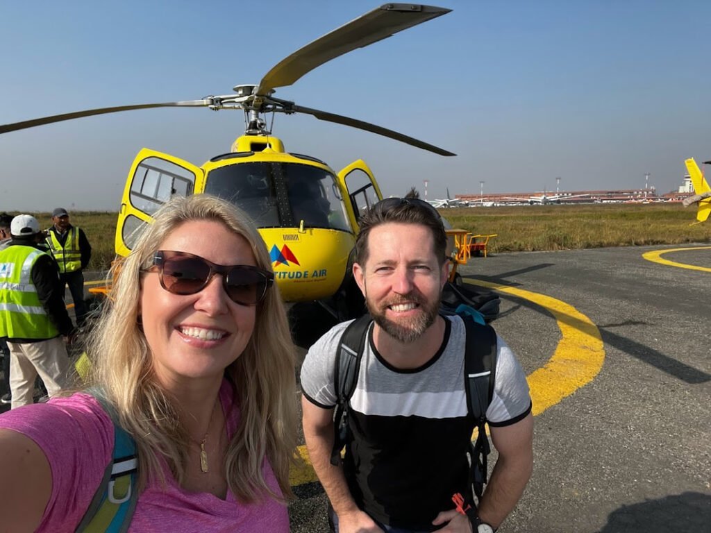 Everest basecamp trek helicopter