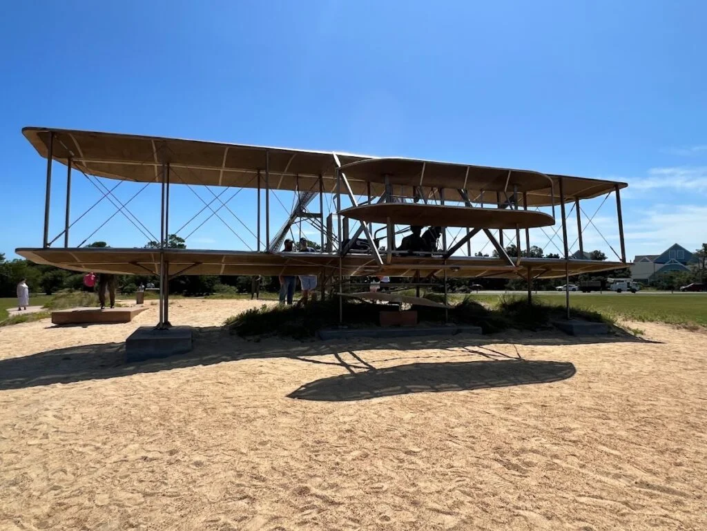 Wright Brothers plane replica