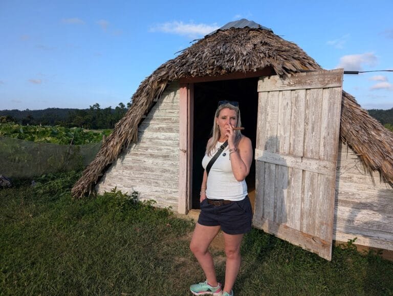Smoking cigar, Vinales, Cuba
