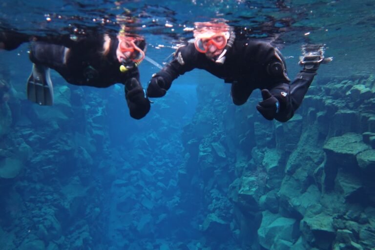 Silfra fissure, snorkelling