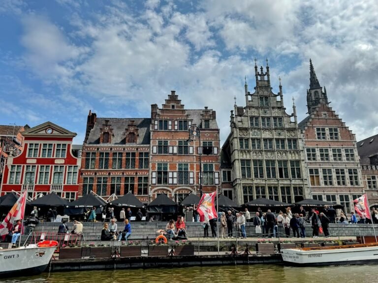 Guild houses, Korenlei, Graslei, Ghent, Belgium