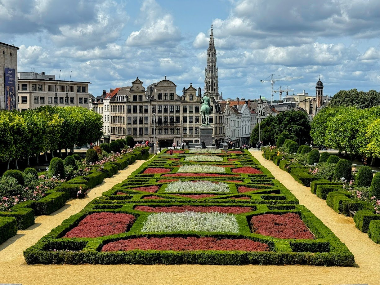Mont des Arts or Kunstberg gardens, Brussels, Belgium