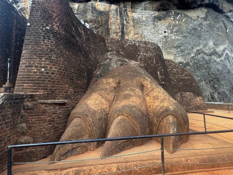 Lions gate at Lion Rock, Sri Lanka