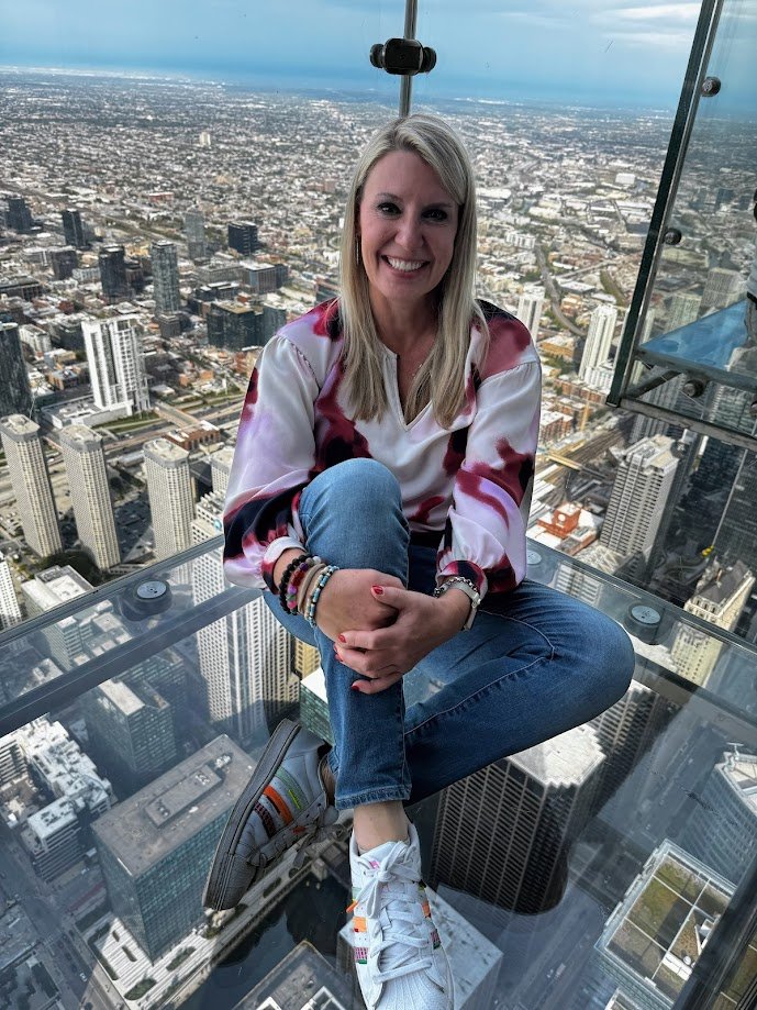 Sitting on the Ledge, Willis Tower, Chicago