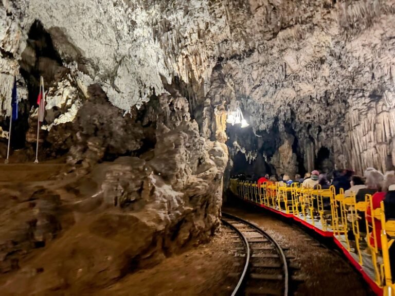 Cave train in Postojna Caves, Slovenia