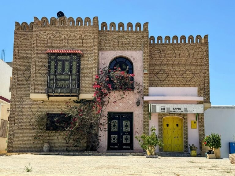 Colourful buildings of Kairouan, Tunisia