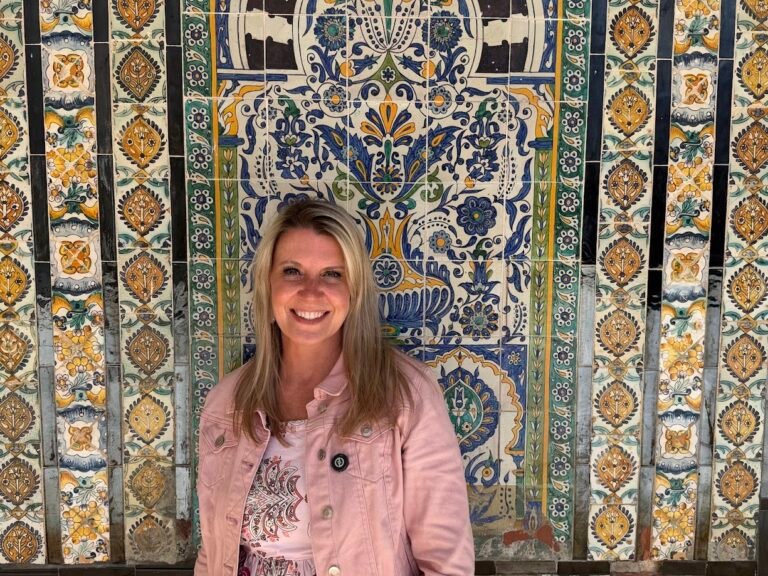 Amy at Barber's Mosque, Kairouan, Tunisia