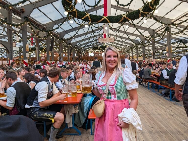 Having a beer at Herbstfest, Rosenheim